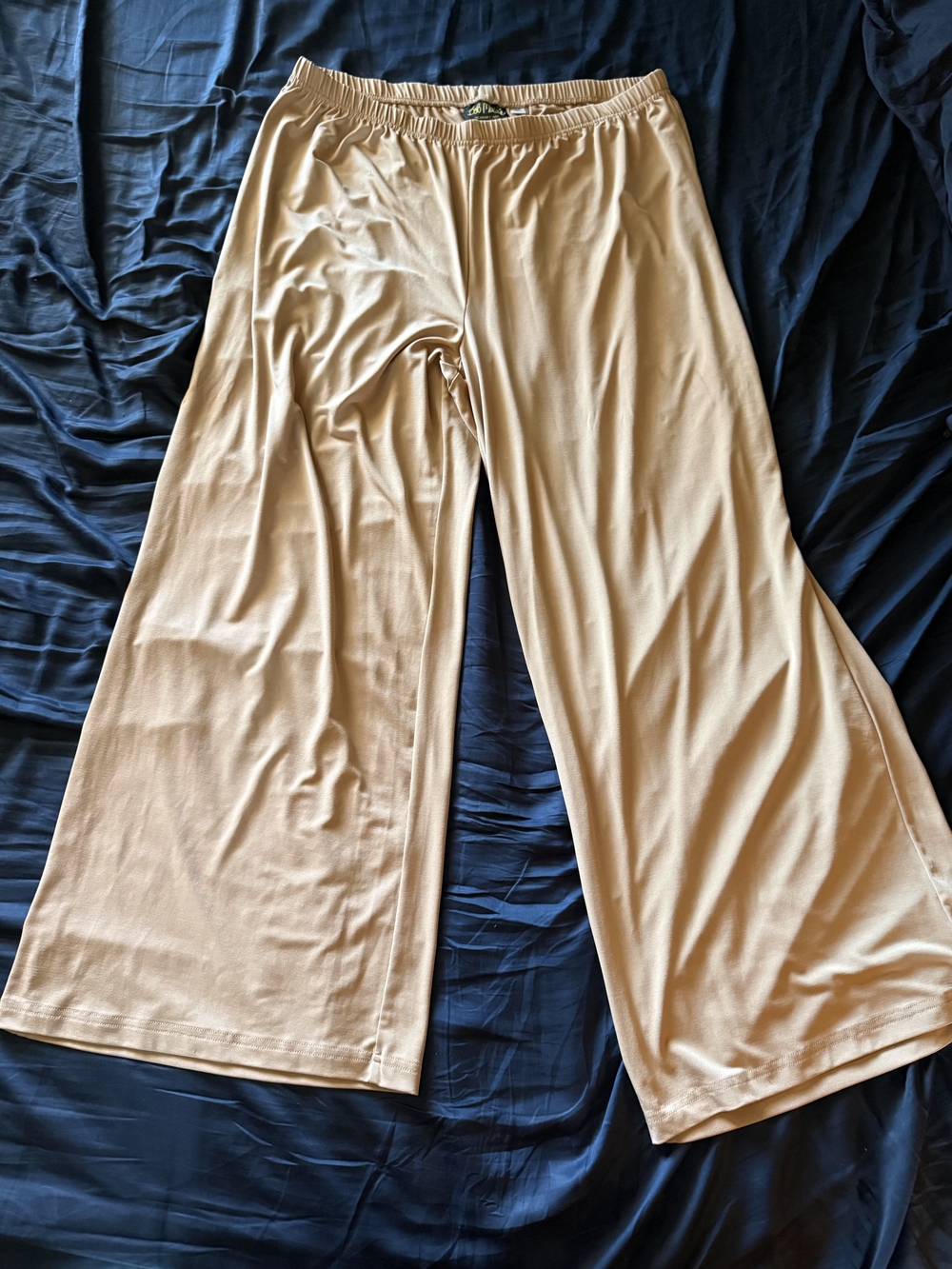 Bob Mackie Wide-Leg Lounge Pants in Khaki